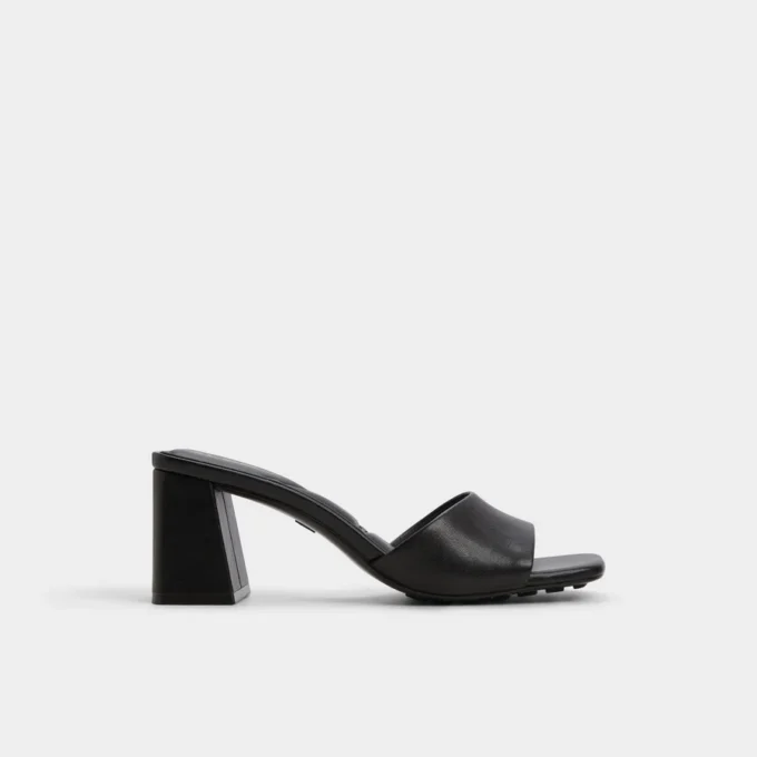 Tisha Heeled mule, Block heel